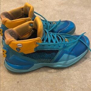 New Balance Blue and Yellow Athletic Shoes